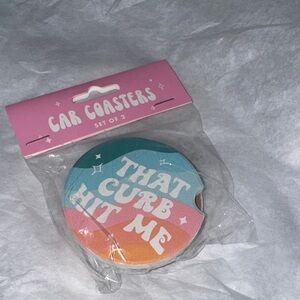 Colorful Car Coasters Set of 2